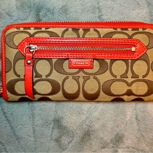 Coach zipper wallet